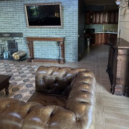 Баня Villa Malina на берегу Киевского моря с теплым бассейном. відгуки, лазня/сауна Лютиж  район улица Приморская, 92, Лютеж, Киевская область, фото, адреса з картою проїзду.