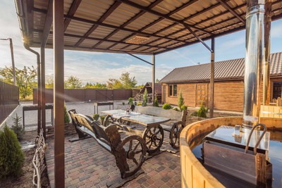 Баня «Офуро» на Троещине - NEW!!! відгуки, лазня/сауна Киев Деснянский район с. Троещина, ул. Рожнянская, 7 а, фото, адреса з картою проїзду.