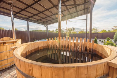 Баня «Офуро» на Троещине - NEW!!! відгуки, лазня/сауна Киев Деснянский район с. Троещина, ул. Рожнянская, 7 а, фото, адреса з картою проїзду.